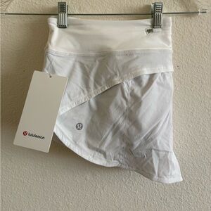Lululemon Athletica White Speed Up Shorts Size 12